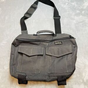 Yak Pak Brooklyn New‎ York Crossbody Messenger Bag Dark Gray Laptop Computer